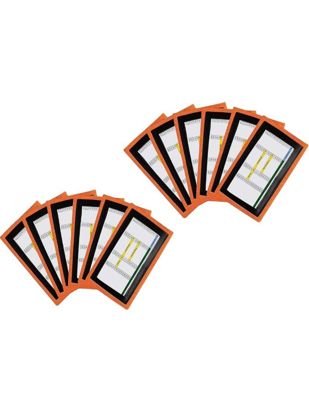 Youth Football Playbook Wristband - 3 Compartment, 12 Pack for Quarterbacks